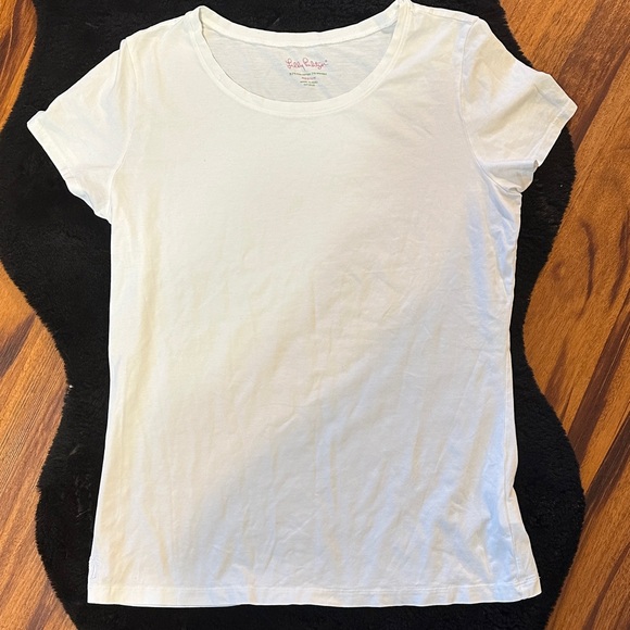 Lilly Pulitzer White Short Sleeve Tee - Picture 1 of 1